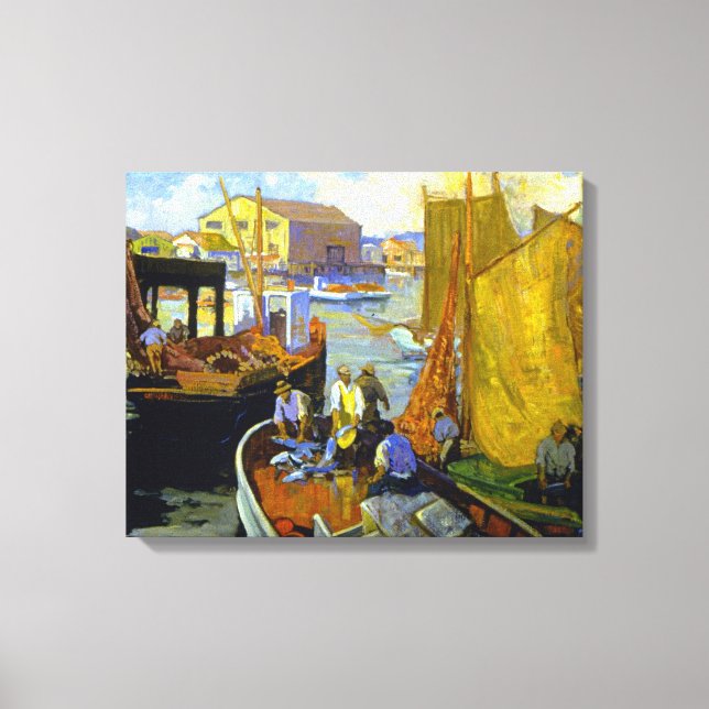 Impressão Em Tela Bischoff - San Pedro Harbor (Frente)