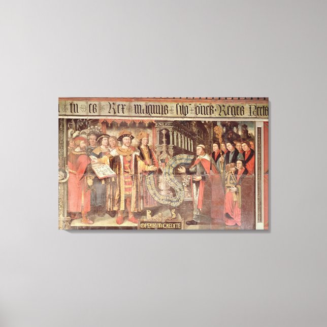 Impressão Em Tela Bishop Robert Sherburne com Henry VIII (Frente)