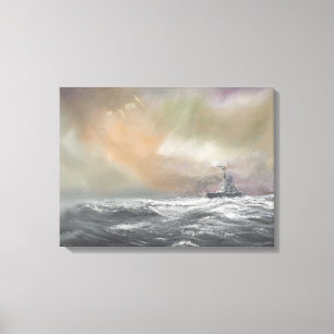 Impressão Em Tela Bismarck sinaliza Prinz Eugen 0959hrs o 24 de maio