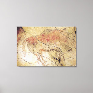 Impressão Em Tela Bisonte das cavernas em Altamira, c.15000 BC