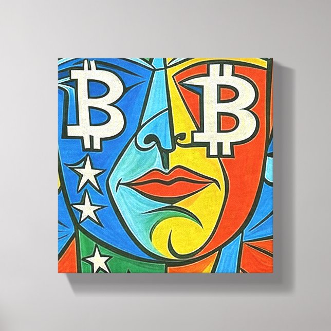 Impressão Em Tela Bitmoney Art (Frente)