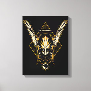 Impressão Em Tela Black Adam Hawkman Helmet Graphic