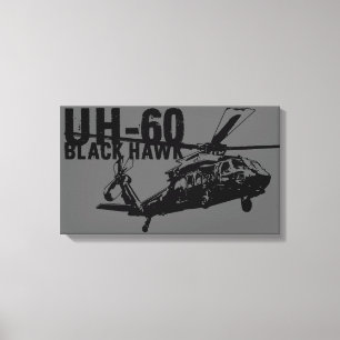 Impressão Em Tela Black Hawk