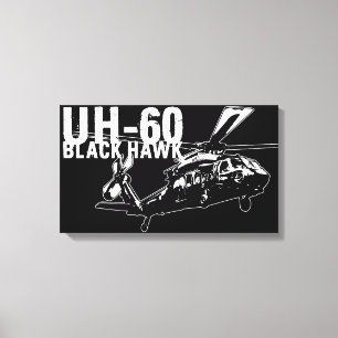 Impressão Em Tela Black Hawk