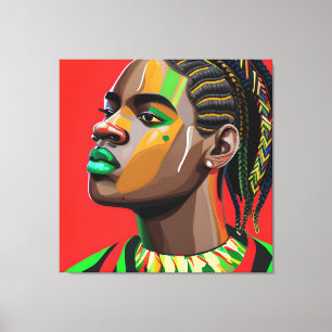 Impressão Em Tela Black King Melanin Man Bruh Men Son Boy Prince