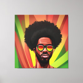 Impressão Em Tela Black King Melanin Man Bruh Men Son Prince