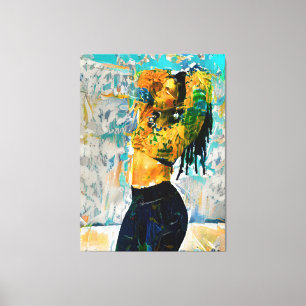 Impressão Em Tela Black Queen Dreadlock - Tela Imprimir Wall Art