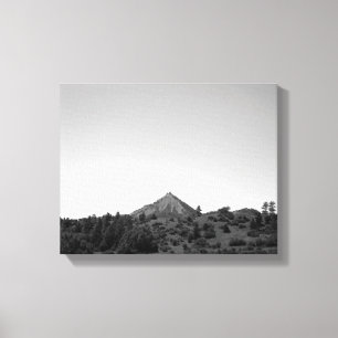 Impressão Em Tela Black & White Colorado Mountain no Horizonte 11x14