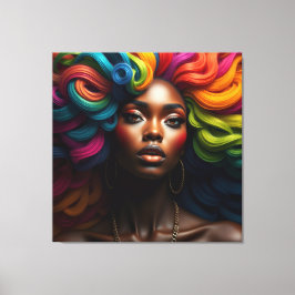 Impressão Em Tela Black woman melanin sistas brown skin girls sista 