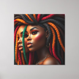 Impressão Em Tela Black woman melanin sistas brown skin girls sista 