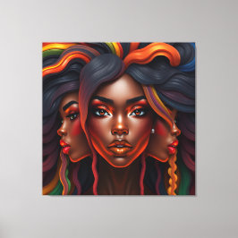 Impressão Em Tela Black woman melanin sistas brown skin girls sista 