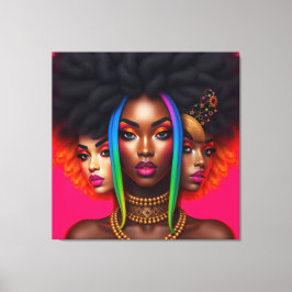 Impressão Em Tela Black woman melanin sistas brown skin girls sista 