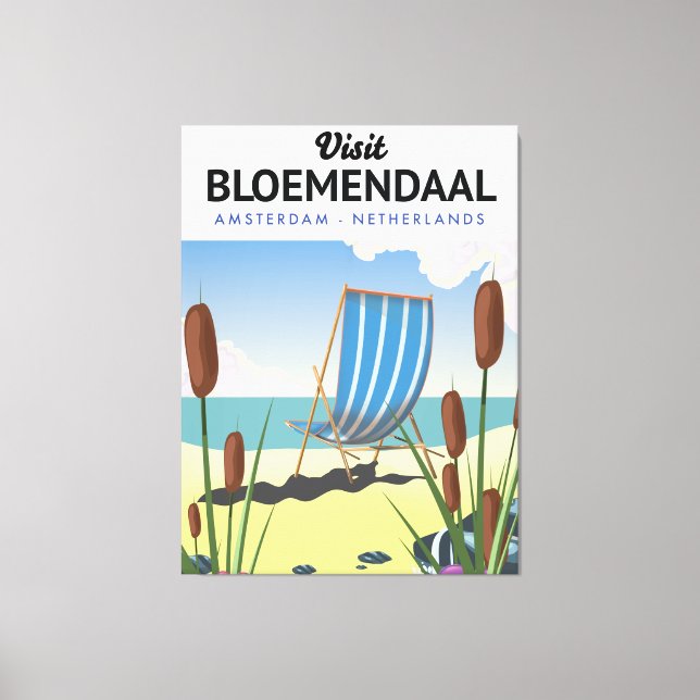 Impressão Em Tela Bloemendaal Amsterdam Poster de viagens (Frente)