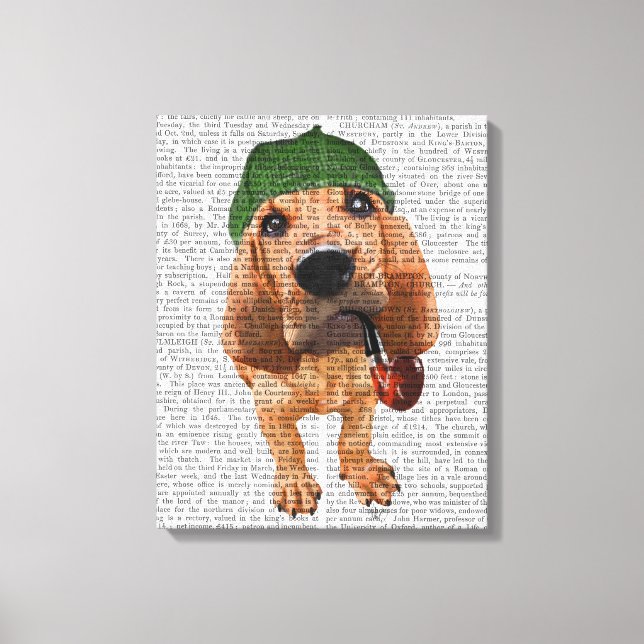 Impressão Em Tela Bloodhound Sherlock Holmes (Frente)