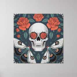 Impressão Em Tela Bloom Eterno: Uma dança da vida e da morte