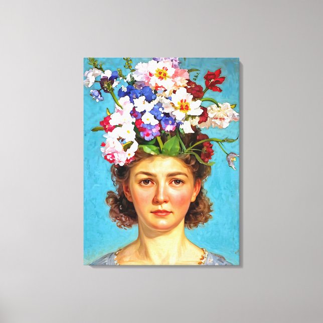 Impressão Em Tela "Blooming Bouffant" Anna - Art & Floral Society (Frente)