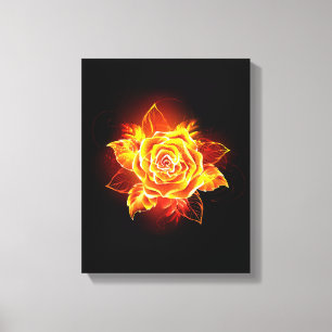 Impressão Em Tela Blooming Fire Rosa