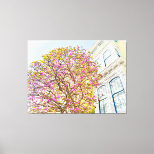 Impressão Em Tela Blooming Magnolia Tree por Casa Vitoriana