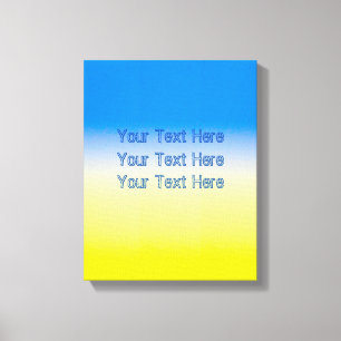 Impressão Em Tela Blue and Yellow Ucrânia Inspirada em texto persona