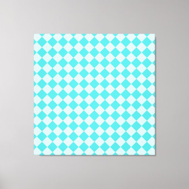 Impressão Em Tela Blue Combination Diamond Patterno de Shirley Taylo (Frente)