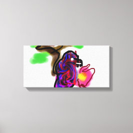 Impressão Em Tela Blue parrot 