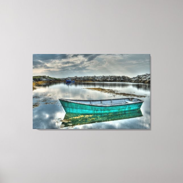 Impressão Em Tela Blue Rocks Nova Escócia Canadá (Frente)