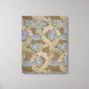 Impressão Em Tela Blue Wreath Pattern (por William Morris)