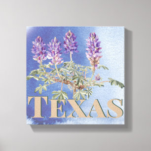 Impressão Em Tela Bluebonnet 2 do Texas Botânico