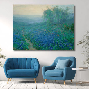 Impressão Em Tela Bluebonnets ao Amanhecer, Onderdonk