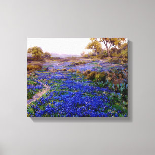 Impressão Em Tela Bluebonnets em Twilight, norte de San Antonio