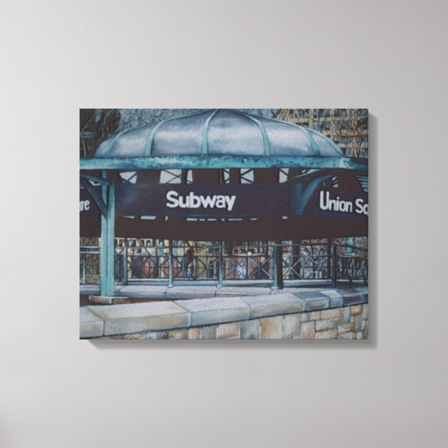 Impressão Em Tela Blues subterrâneos (Frente)