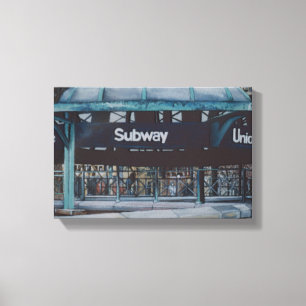 Impressão Em Tela Blues subterrâneos