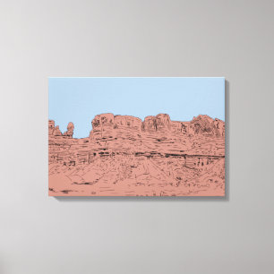 Impressão Em Tela Bluff, Ilustração de Utah
