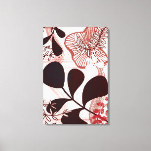 Impressão Em Tela Blush Horizon – Botânica Abstrata Moderna