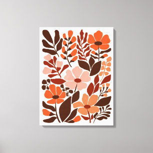 Impressão Em Tela Boêmia Blooms Meio século Terremotos Florais