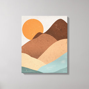 Impressão Em Tela Boho art Sunset