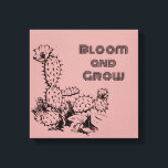 Impressão Em Tela Boho Desert Cactus Wall Art Pink<br><div class="desc">Bring warmth and inspiration into your space with this boho desert-inspired wall art. Featuring a minimalist cactus and rose illustration paired with the uplifting “Bloom and Grow” quote, this design blends soft pink tones with bold black line work for a modern, stylish look. Perfect for creating a calm, aesthetic atmosphere,...</div>