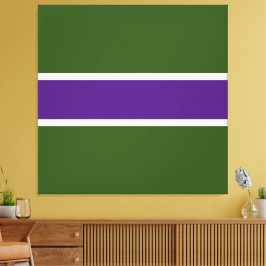 Impressão Em Tela Bold Athletic Roxo Floresta Verde