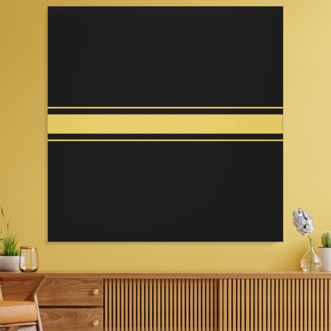 Impressão Em Tela Bold Modern Minimalista Black Racing (Insitu(Sala de estar))