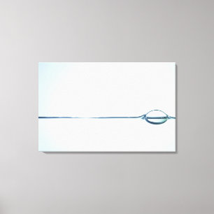 Impressão Em Tela Bolhas na superfície da água