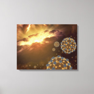 Impressão Em Tela Boliches flutuando no espaço interestelar