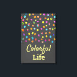 Impressão Em Tela Bolinhas watercolor boho pop art<br><div class="desc">Design simples e bonito de bolinhas ou manchas coloridas de aquarela arco-íris. Design moderno limpo. Whimsical, boho e divertido, Brilhante e colorido. Em fundo personalizável para uma aparência bonita e limpa.</div>