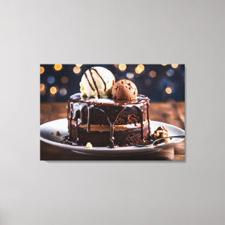 Impressão Em Tela Bolo de Chocolate