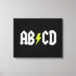 Impressão Em Tela Bolsa Amarelo ACDC