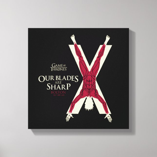 Impressão Em Tela Bolton Sigil - Nossas lâminas são nítidas (Frente)