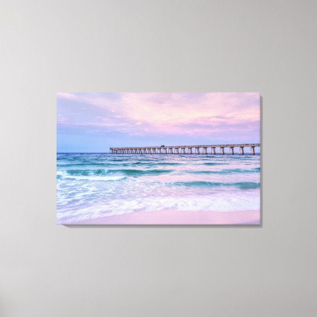 Impressão Em Tela Bom dia Navarre Beach Pier (Frente)
