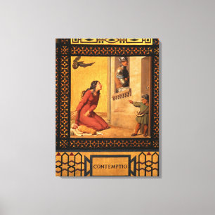 Impressão Em Tela Bom e Mau: Scorn, 1832 (detalhe de 89709) (petróle