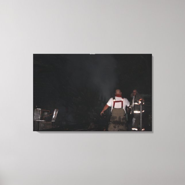 Impressão Em Tela Bombeiros de Newkirk (Frente)