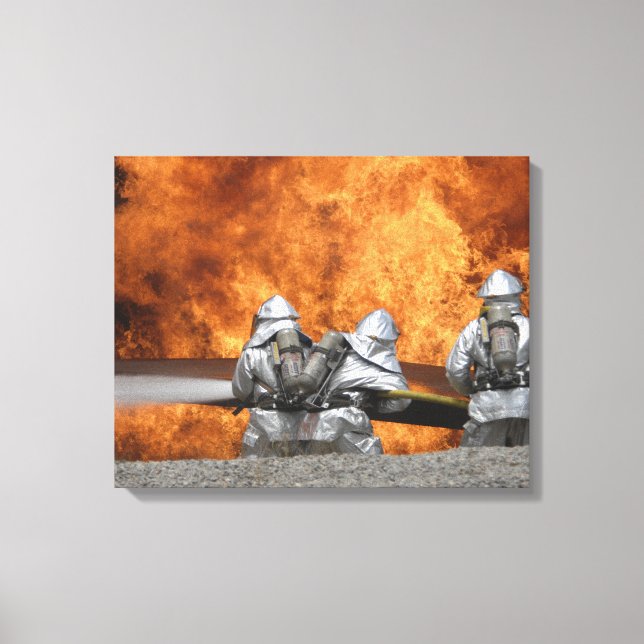 Impressão Em Tela Bombeiros neutralizam fogo (Frente)