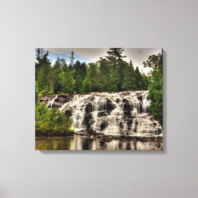 Impressão Em Tela Bond Falls, Michigan (Frente)